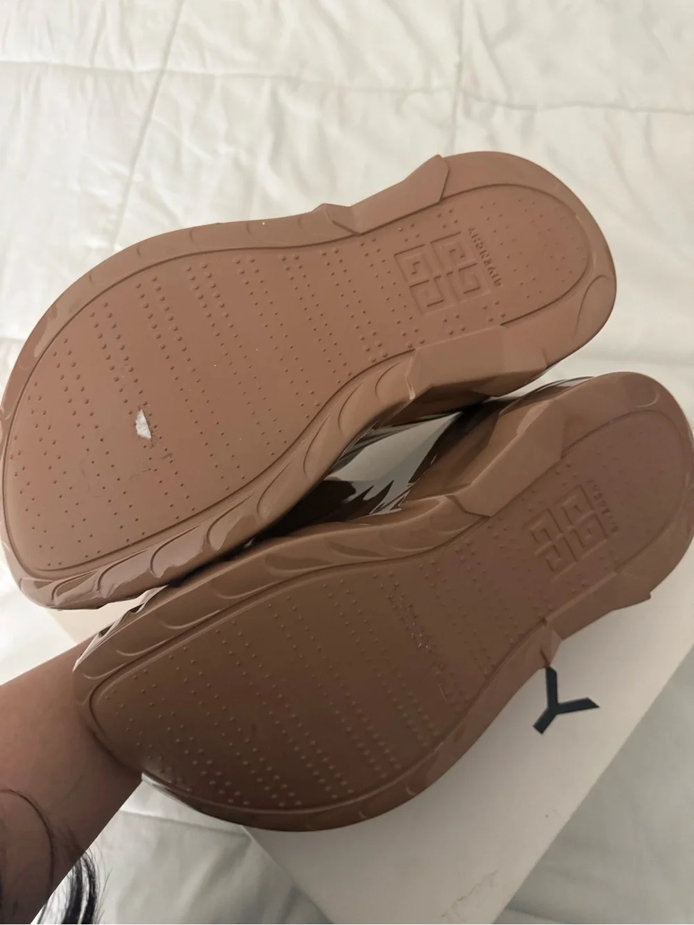 Givenchy Clay Marshmallow Wedge Slides